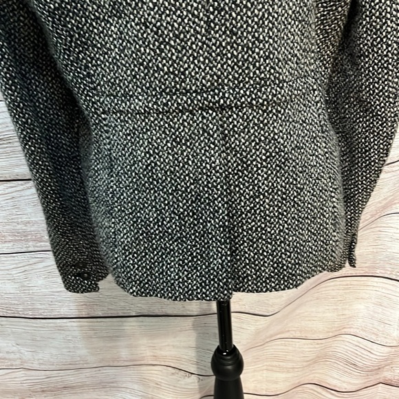 Comptoir des Cotonniers Jacket Wool Blend Tweed Size 44 XL Presley Laine Brown - Picture 7 of 13